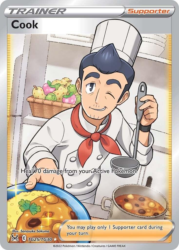 Lost Origin Cook Pokémon card